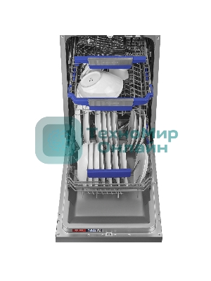 Посудомоечная машина Maunfeld MWF45331S, серебристый, 45 см, 10 компл., 49 дБ, класс A++