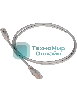 Патч-корд LANMASTER TWT UTP cat.5e, с заливными колпачками, 20.0 м, серый