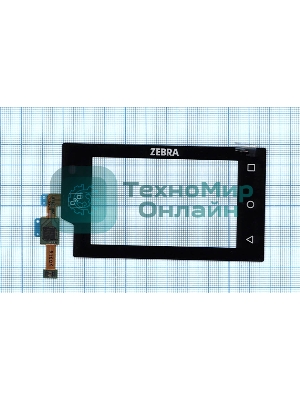 Сенсорное стекло (тачскрин) для Zebra WT6000 WT60A0, черное