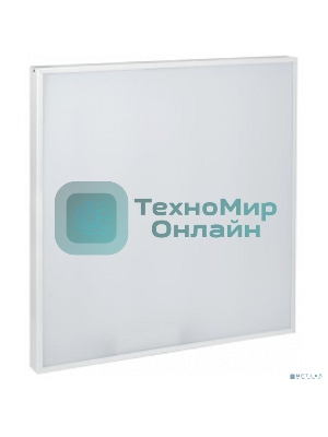 Светильник светодиодный ДВО IEK LDVO0-6575-40-4000-K01 6575 595х595х20мм 40Вт 4000К равномерная засветка опал аналог люм.свет. 4х18 накладных или в потолок Армстронг