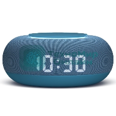 Умная колонка VK Капсула Мини, 5Вт, компактная, 1 динамик, Маруся, LED-часы, Wi-Fi, Bluetooth, морской синий