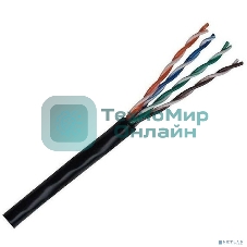 Кабель NEOMAX NM711032-100М-РТ U/UTP cat.5e 4x2x0.46, 25 AWG, Медь, внешний, PE, 100м, черный