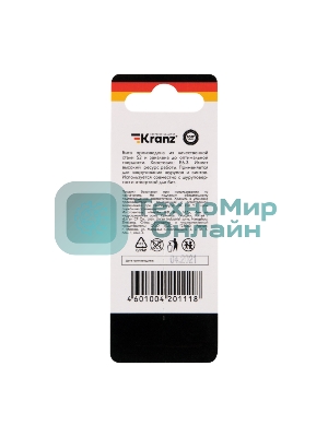 Бита для шуруповерта Kranz Torx T25х50 мм (2 шт./уп.)