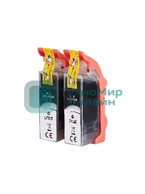 Набор струйных картриджей Sakura 2932B012 (520 PG Black/520 PG Black) для Canon, черный, 16x2 мл., 340 к.