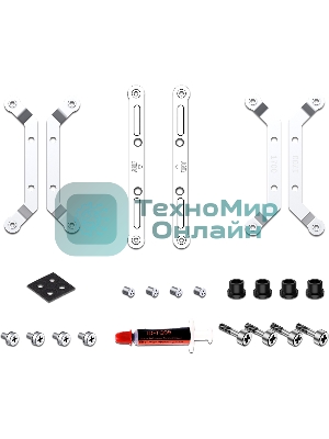 Кулер для процессора ID-COOLING IS-50X-V3 черный 120мм алюминий/медь 2000rpm 31.2db 4-pin 130W 56мм