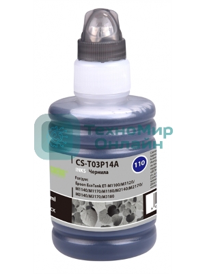 Чернила Cactus CS-T03P14A черный140мл для Epson M1100/M1120/M1170/M2140/M2170