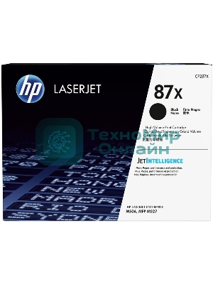 Тонер Картридж HP 87X CF287X черный для HP LJ Ent M506/M527 (18000стр.)