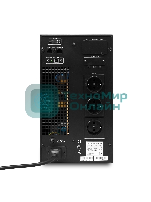 Источник бесперебойного питания Powerman Online 3000VA/2400W, 220V, Tower, Out: 3xShuko, черный*Online3000