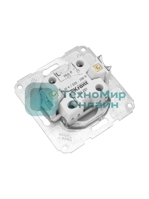 Выключатель Kranz DEA 1кл (инд) с/у 10А мех. белый (1/10/120)