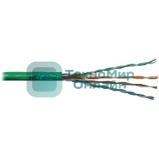 Кабель NEOMAX NM710021 U/UTP cat.5e 4x2x0.52, 24 AWG, Медь, внутренний, PVCLS нг(А)-LSLTx, 305м, зеленый