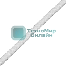 Шнур вязаный полипропиленовый Сибртех с сердечником, 7 мм, L20 м, 320 кгс, белый