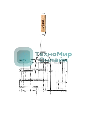 Решетка-гриль Sparta 220х340 мм, хромированная