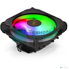 Кулер для процессора ExeGate Dark Magic EE400XL-PWM.RGb черный, 120 мм, алюминий, 2000 об/мин, 24 дБ, 4 pin, 125 Вт, 67 мм