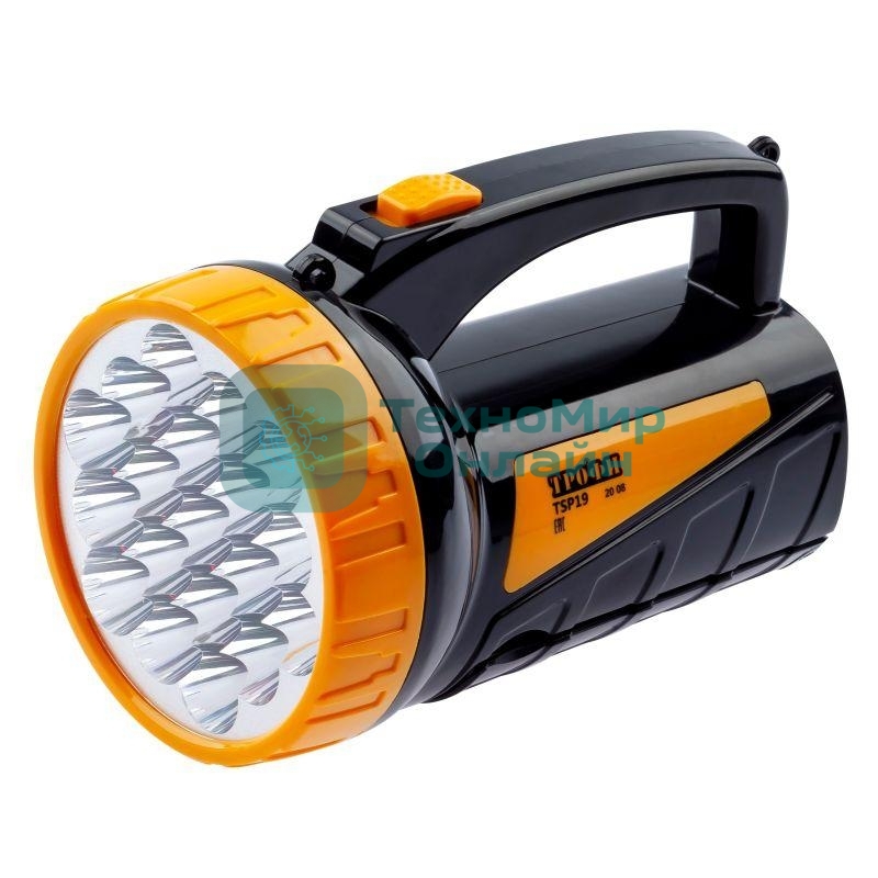 Фонарь ТРОФИ TSP19 19+18xLEDаккумуляторный 4V2Ah ЗУ 220V