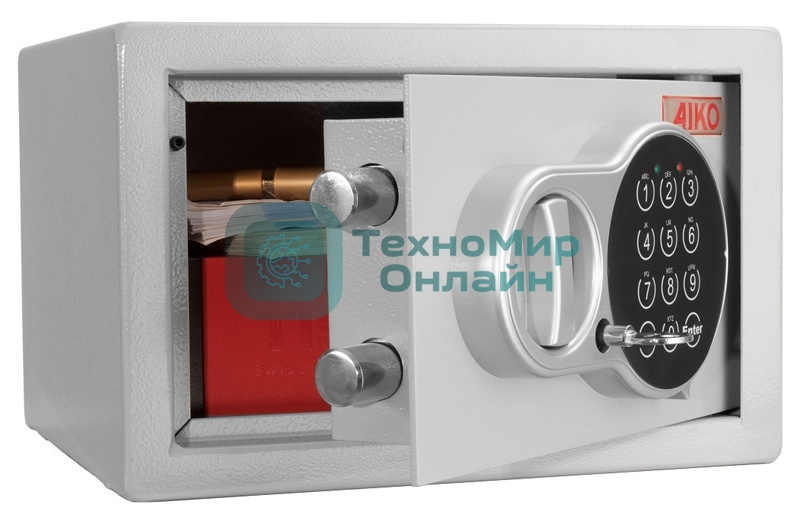 Сейф AIKO Т-17 EL (Внешние размеры:170х260х252 мм, Вес:4 кг)