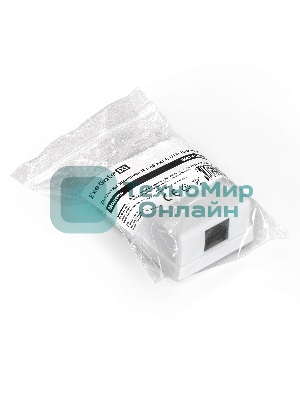 Розетка компьютерная внешняя ExeGate SM1-RJ45-C6 RJ-45 кат.6 UTP Krone/110