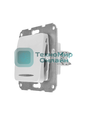 Выключатель Kranz DEA 1кл (инд) с/у 10А мех. белый (1/10/120)