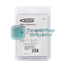Скобы Gross 12 мм, для мебельного степлера, усиленные, тип 140, 1250 шт.