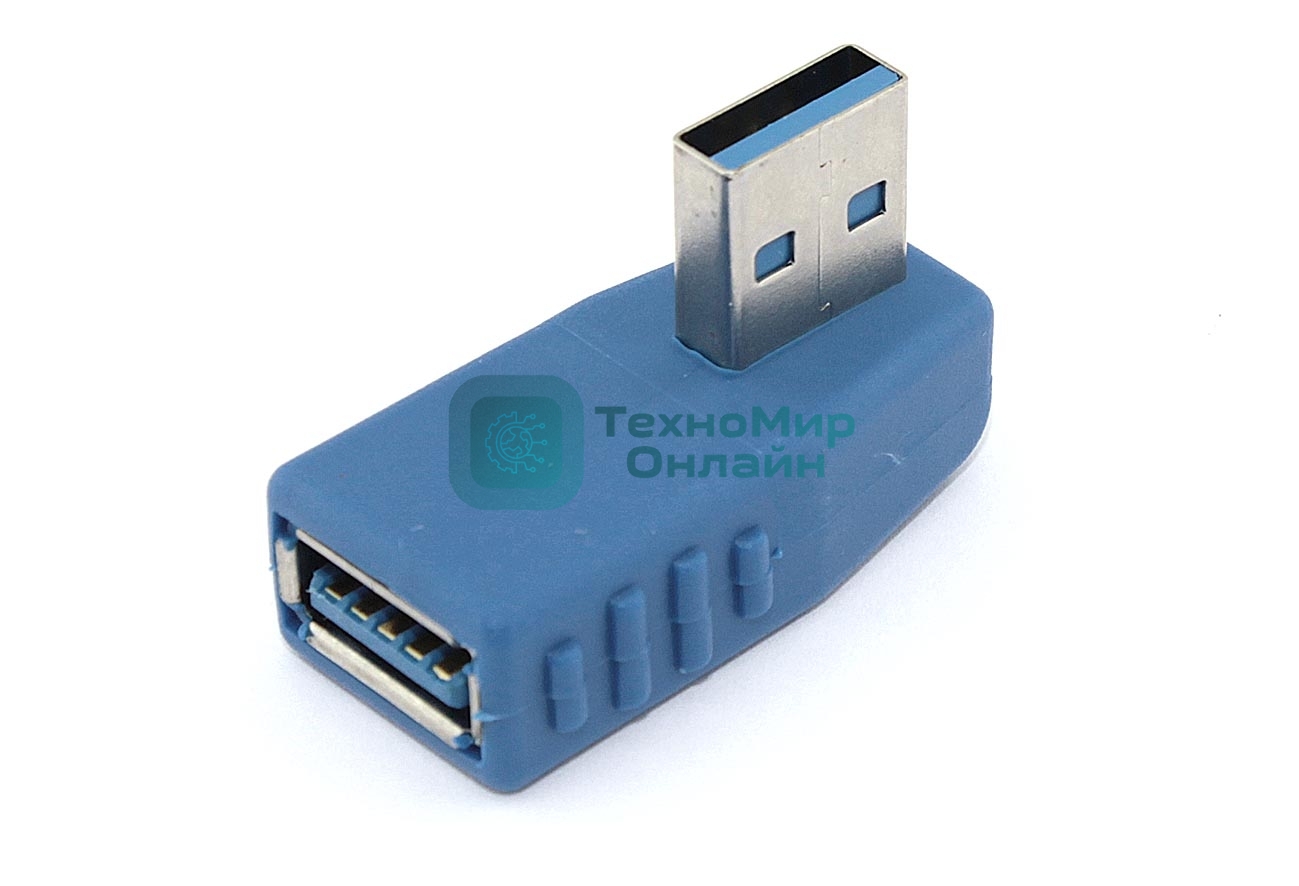 Угловой удлинитель USB Type A с поворотом влево