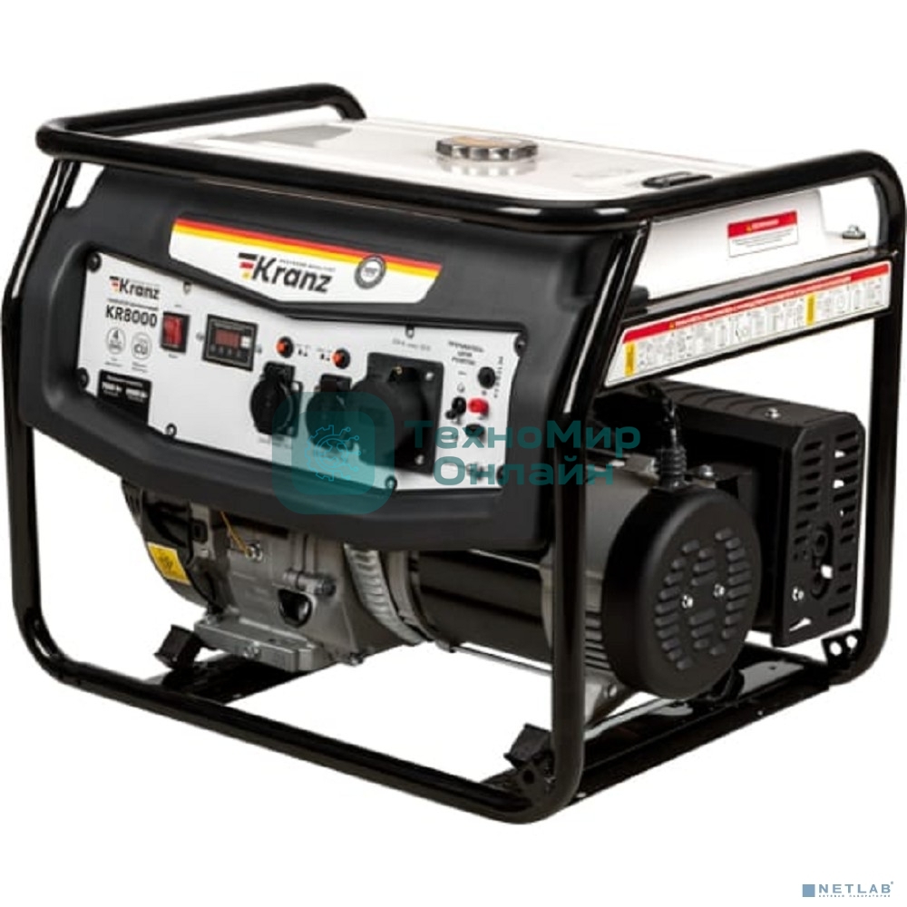 Электрогенератор бензиновый Kranz KR8000, 8 кВт, 97 дБ, 82 кг