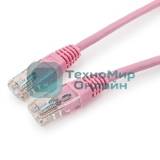 Патч-корд UTP Cablexpert cat.5e, 0.25м, литой, многожильный, розовый