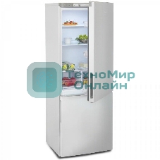 Холодильник Бирюса Б-M6034 металлик двухкамерный 210/85л морозилка снизу