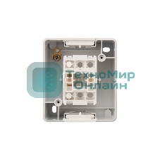 Выключатель одноклавишный Kranz INDUSTRIAL IP54, о/у, белый