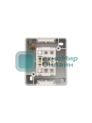 Выключатель одноклавишный Kranz INDUSTRIAL IP54, о/у, белый