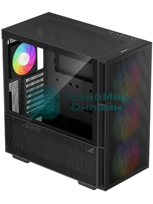 Компьютерный корпус DeepCool CH560 черный (R-CH560-BKAPE4-G-1) (ATX, без БП, 2хUSB, с окном)