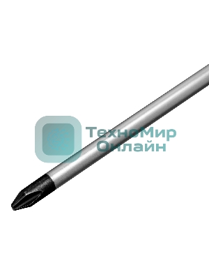 Отвертка Сибртех, PH2 х 100 мм, CrV, двухкомпонентная рукоятка