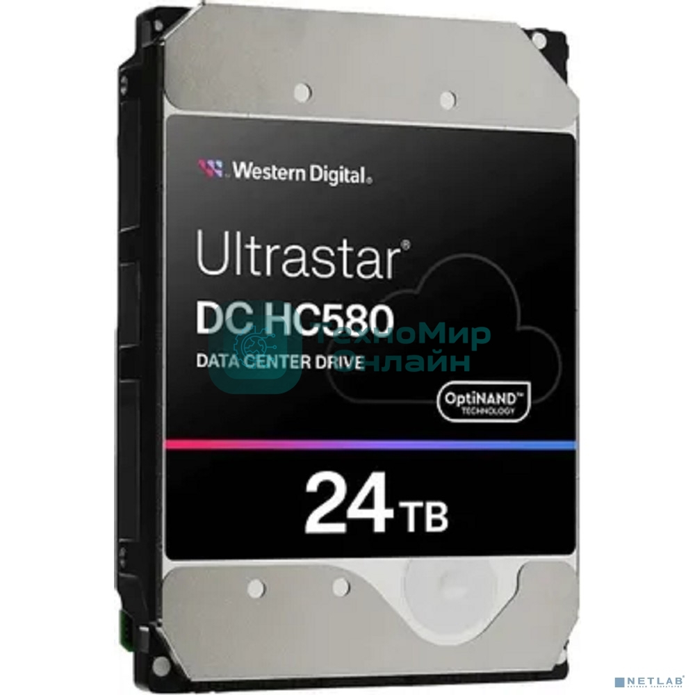 Жесткий диск WD SATA-III 24TB WUH722424ALE6L4 Server Ultrastar DC HC580 (7200rpm) 512Mb 3.5