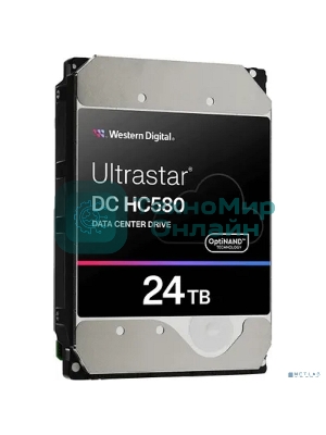 Жесткий диск WD SATA-III 24TB WUH722424ALE6L4 Server Ultrastar DC HC580 (7200rpm) 512Mb 3.5