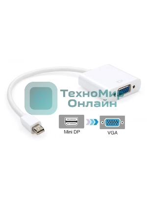 Переходник видео Premier 6-912 miniDisplayport (m)/VGA (f) 0.15м. белый