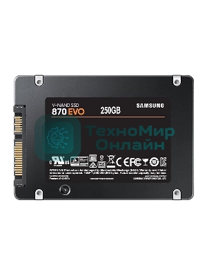 Накопитель SSD Samsung 870 EVO, 250Gb, SATA III, 2.5