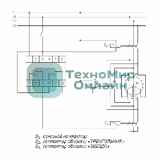 Реле времени PCG-417 (звезда-треугольник для пуска электродвиг. 230В 2х8А 2НО IP20 монтаж на DIN-рейке) F&F EA02.001.020