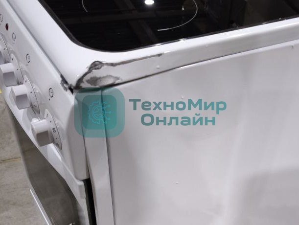 (Поврежденный товар) Плита электрическая De Luxe 506004.03ЭС белый [См.описание!]