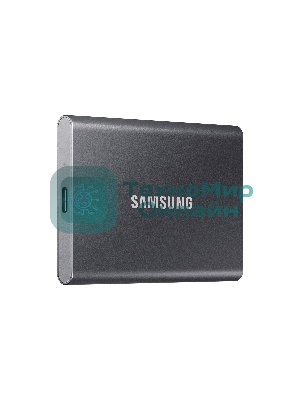Внешний SSD Samsung T7, 2TB, USB 3.2 Gen 2 Type-C, R/W 1050/1000, титан