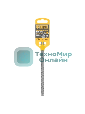 Бур по бетону Denzel цельная крестовая пластина, 10x165 мм, SDS PLUS