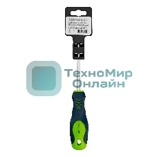 Отвертка Сибртех, PH2 х 100 мм, CrV, двухкомпонентная рукоятка