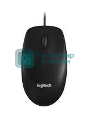 Мышь проводная Logitech M100/100R DARK/GREY (темно-серая/черная), 1000 dpi, USB, кнопки - 3