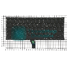 Клавиатура для ноутбука MacBook A1369 2010+ черная, большой ENTER RU