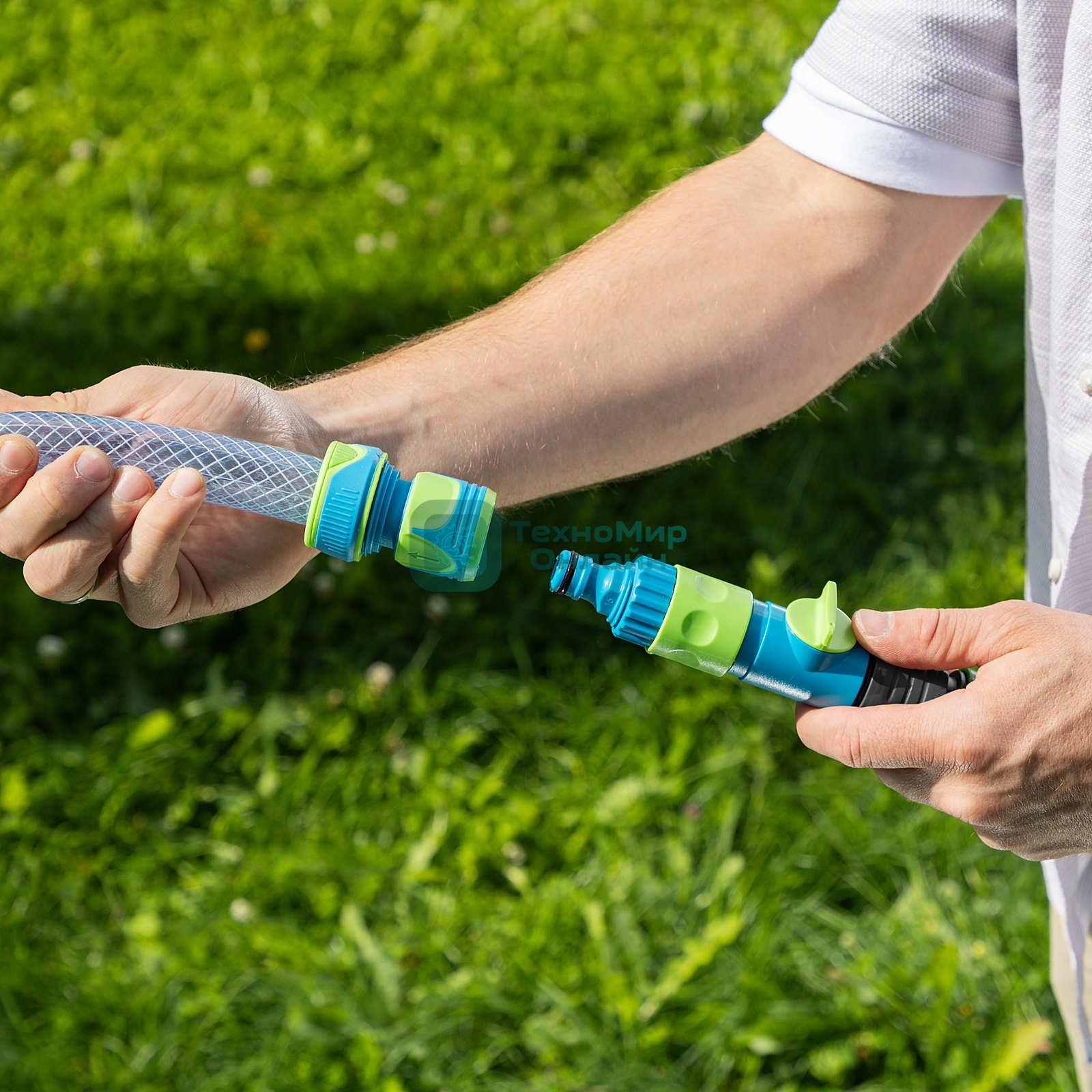 Шланг поливочный Palisad прозрачный армированный 3-х слойный, 3/4