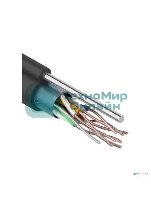 Кабель витая пара PROconnect FTP 4PR 24AWG, cat.5e, наружный (OUTDOOR) + ТРОС*1 (бухта 305 м)