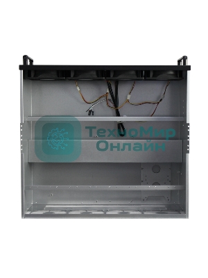 Корпус для майнинга ExeGate EX270771RUS Pro 8-430 (без БП, 2хUSB, 4хfan 120мм, места под: 8 видеокарт, 2 БП)