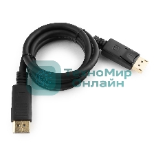 Кабель DisplayPort Gembird/Cablexpert, 1м, 20M/20M, черный, экран, пакет