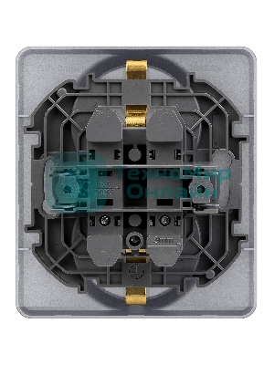 Розетка 2 x 2К+З немецкий стандарт 16А 250 В алюминий