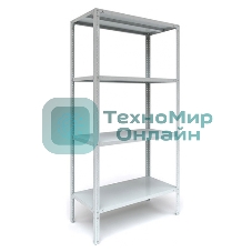 Металлические стеллажи Стеллаж MS 185/100х30/4 (Размеры внешние (ВхШхГ) 1850х1000х300 мм, 4 полки, с единой стойкой)