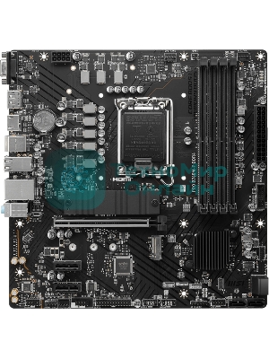 Материнская плата MSI PRO B760M-P DDR5, LGA 1700, Intel B760, 4xDDR5, 4xSATA, 2xM.2, 1xPCIe 4.0 x16, 2xPCIe 3.0 x1, 1xHDMI, 1xDP, 1xVGA, 1x1Gb LAN, 4xUSB-A 2.0, 1xUSB-A 3.2 Gen 1, 1xUSB-C 3.2 Gen 2, 3x3.5 мм, 7.1, mATX