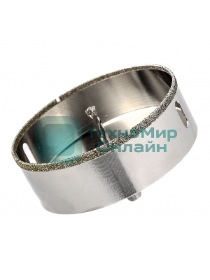 Сверло алмазное Matrix по керамограниту, 120 х 67 мм, 3-гранный хвостовик