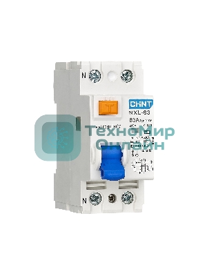 Выключатель дифференциального тока CHINT (УЗО) 1п+N 25А 30мА тип AC 6кА NXL-63